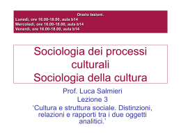 lezione 3 2010 - Università di Roma Sapienza: Facoltà di