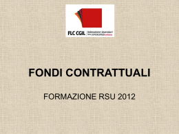 FONDI CONTRATTUALI - Rete Civica di Milano