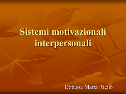 Sistemi motivazionali interpersonali