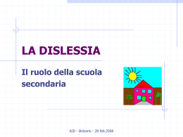 il ruolo della scuola secondaria