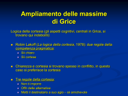 Lezione del 10 aprile 2013 - Dipartimento di Comunicazione e