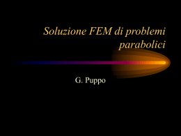 Metodi FEM per equazioni paraboliche