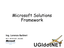 Microsoft Solutions Framework