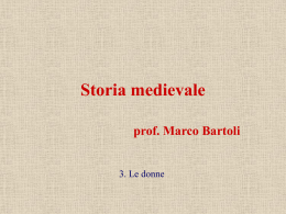 Storia medievale - 3. le donne.