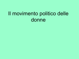 Il movimento politico delle donne