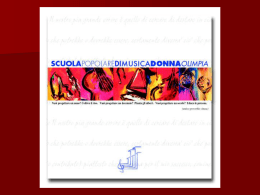 i progetti - Scuola Popolare di Musica Donna Olimpia