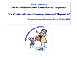 La Continuit&agrave; assistenziale vista dall`Ospedale