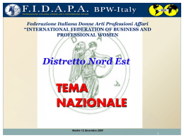 IL PERCORSO DEL RISPETTO - fidapa distretto nord est