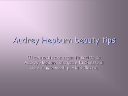 Audrey Hepburn beauty tips