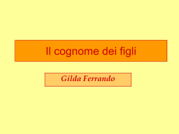 Lezione della Prof.ssa Ferrando