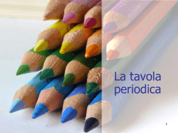 La Tavola Periodica degli Elementi