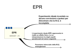 EPR - Paradosso Einstein-Podolsky