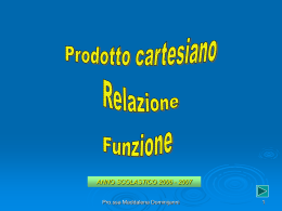 Prodotto cartesiano-Relazione-Funzione