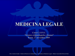 Corso Tecniche investigative Scuola Pol.G.A.I. Brescia