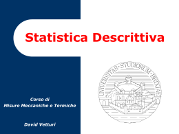 StatisticaDescrittiva-2014 - Gruppo di Misure Meccaniche e