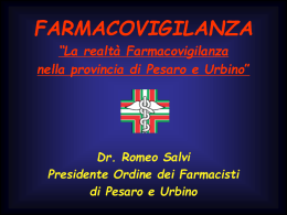 "Farmacovigilanza" - Urbino - 8/6/08