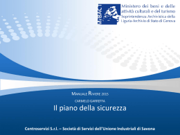 Il piano della sicurezza