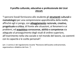 Risultati di apprendimento comuni a tutti i percorsi liceali Area logico