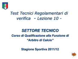 Lezione 10 - A.I.A. Monfalcone