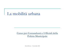 Mobilit&agrave; urbana