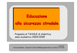 tavole didattiche - Ufficio Educazione Fisica Torin