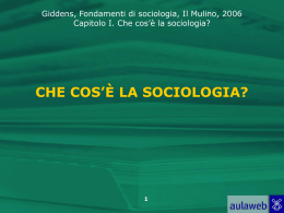 Introduzione alla sociologia
