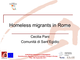 A European perspective on (Youth) Homelessness and the work of