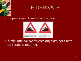 LE DERIVATE