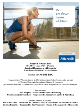 Parti con slancio insieme ad Allianz