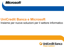 UniCredit Banca e Microsoft