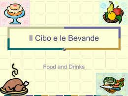 Il Cibo e le Bevande