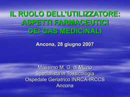 LA SICUREZZA NELL`UTILIZZO DEI GAS MEDICINALI IN AMBITO