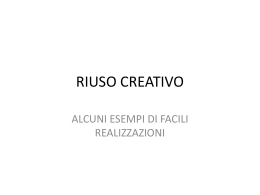 RIUSO CREATIVO - Associazione TempoLibero