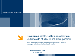 le soluzioni possibili - Pubblicazione della Fondazione CRUI