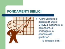Ispirazione e inerranza della Parola di Dio