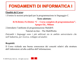il linguaggio c