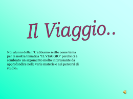 Il Viaggio - Istituto GV Gravina