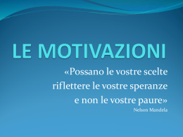 Le motivazioni ()