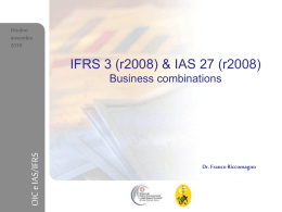 IFRS 3 - Ordine dei Dottori Commercialisti e degli Esperti Contabili