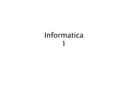 Introduzione all`informatica - Università degli Studi di Bergamo