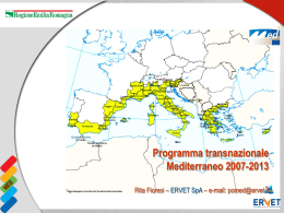 Presentazione Programma MED - Fondi Europei 2007-2013