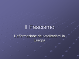 Il Fascismo
