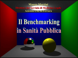 Mauro Martini: Il Benchmarking in Sanit&agrave;