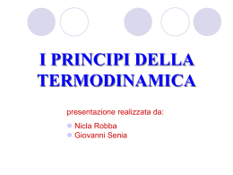 Il secondo principio della Termodinamica