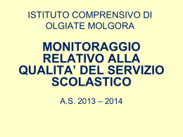 monitoraggio qualit&agrave; IC-2013-14