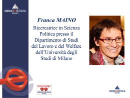 le slide dell`intervento di Franca Maino