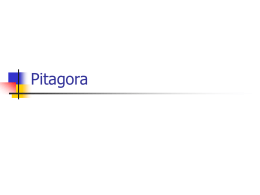 Pitagora : matematica e musica