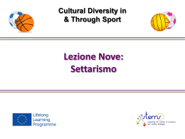 lezione 9 settarismo