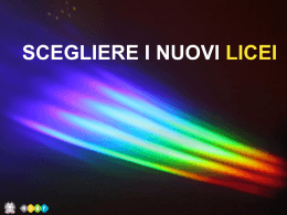 SEZIONI LICEO ARTISTICO >>>> scarica documento