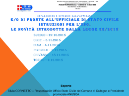 solo consensuale Di fronte all`Ufficiale dello Stato Civile